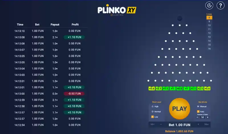Plinko XY
