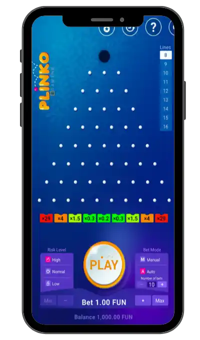 Open the Plinko game in your chosen online casino